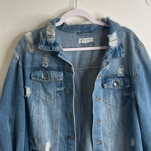 Distressed Denim Jacket